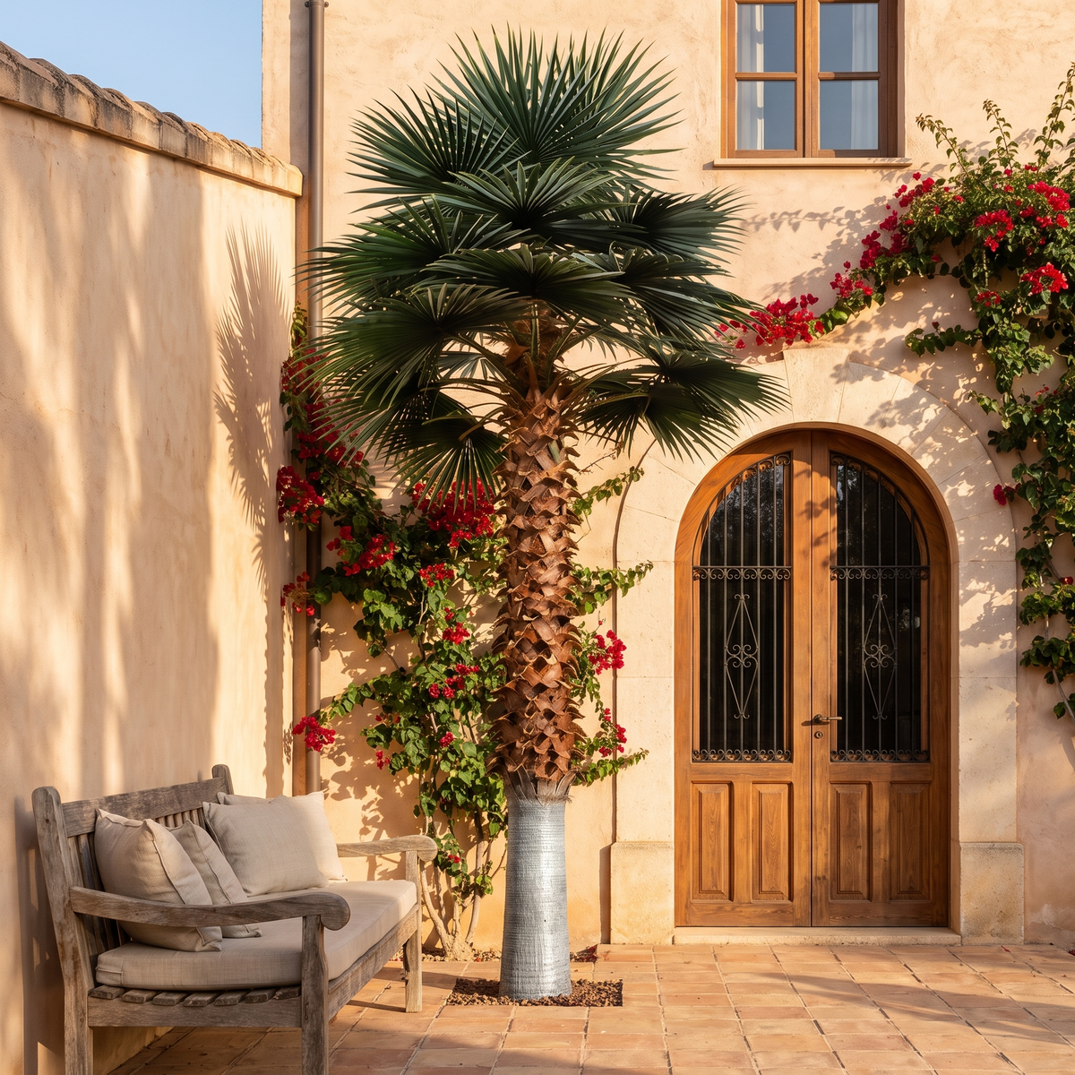 Artificial Washingtonia Palm Tree for Outdoor Use