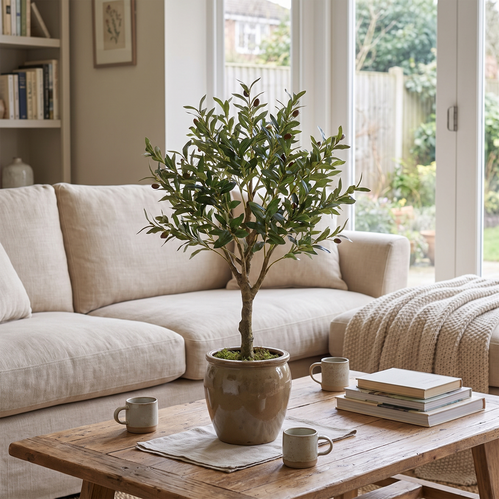 Artificial Realistic Olive Tree for Patio or Living Room