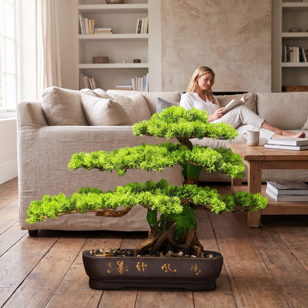 Fake Pine Bonsai Tree Indoor Use