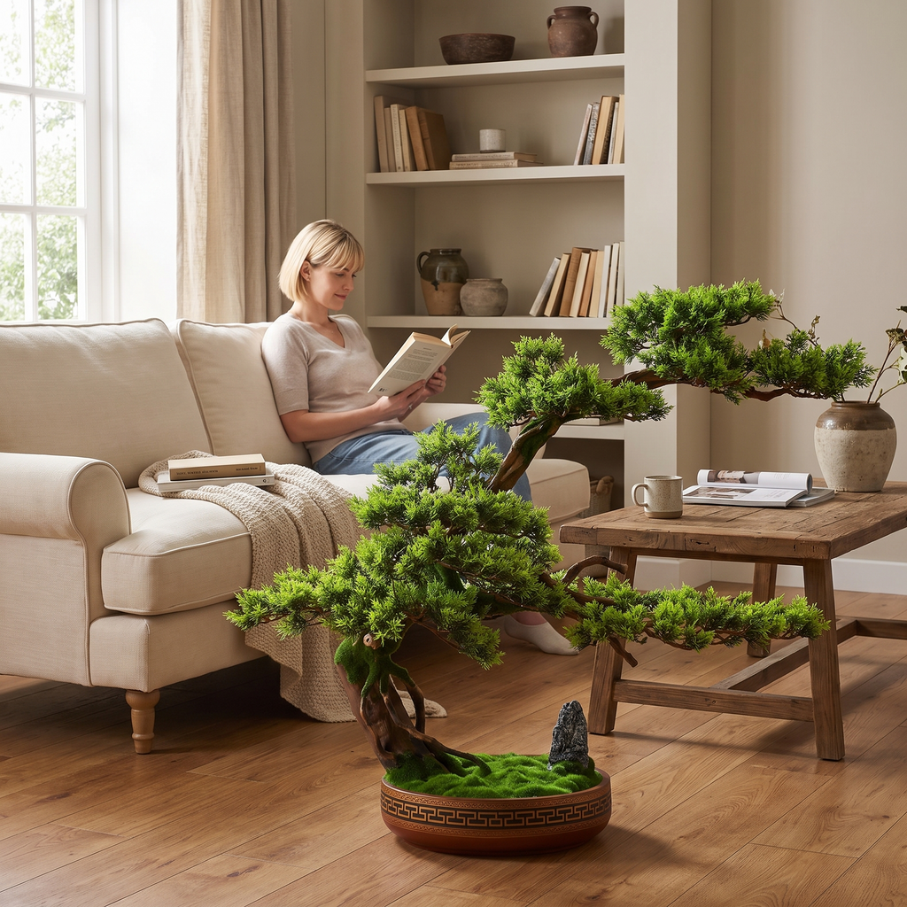 Artificial Bonsai Tree Ornament for Interior Design