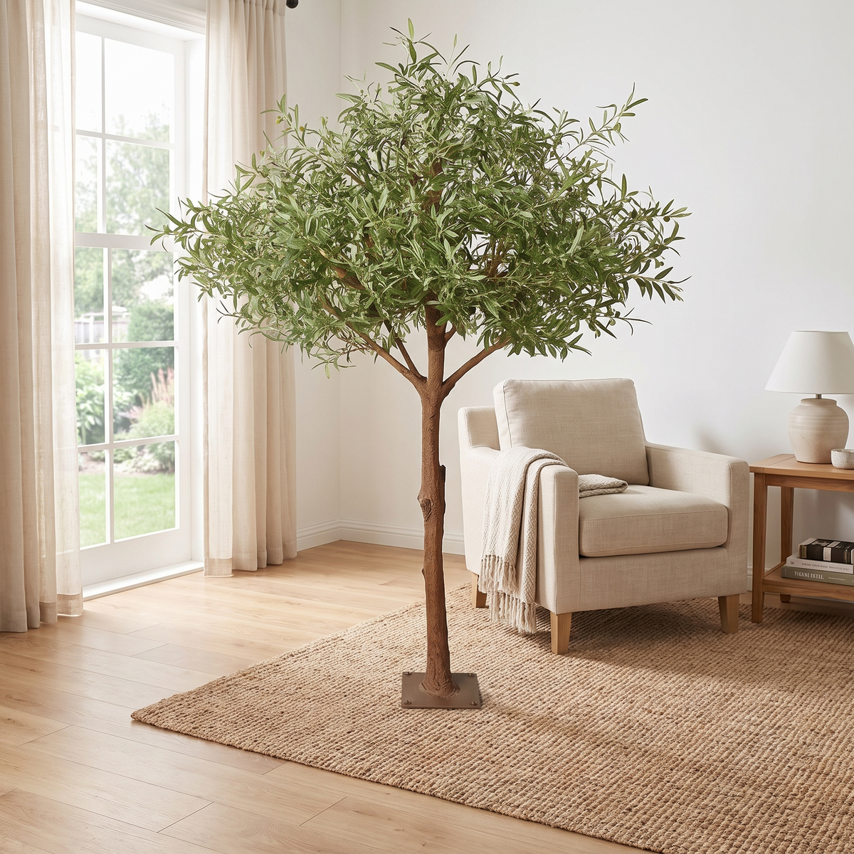Artificial Large Potted Olive Tree for Parks and Gardens