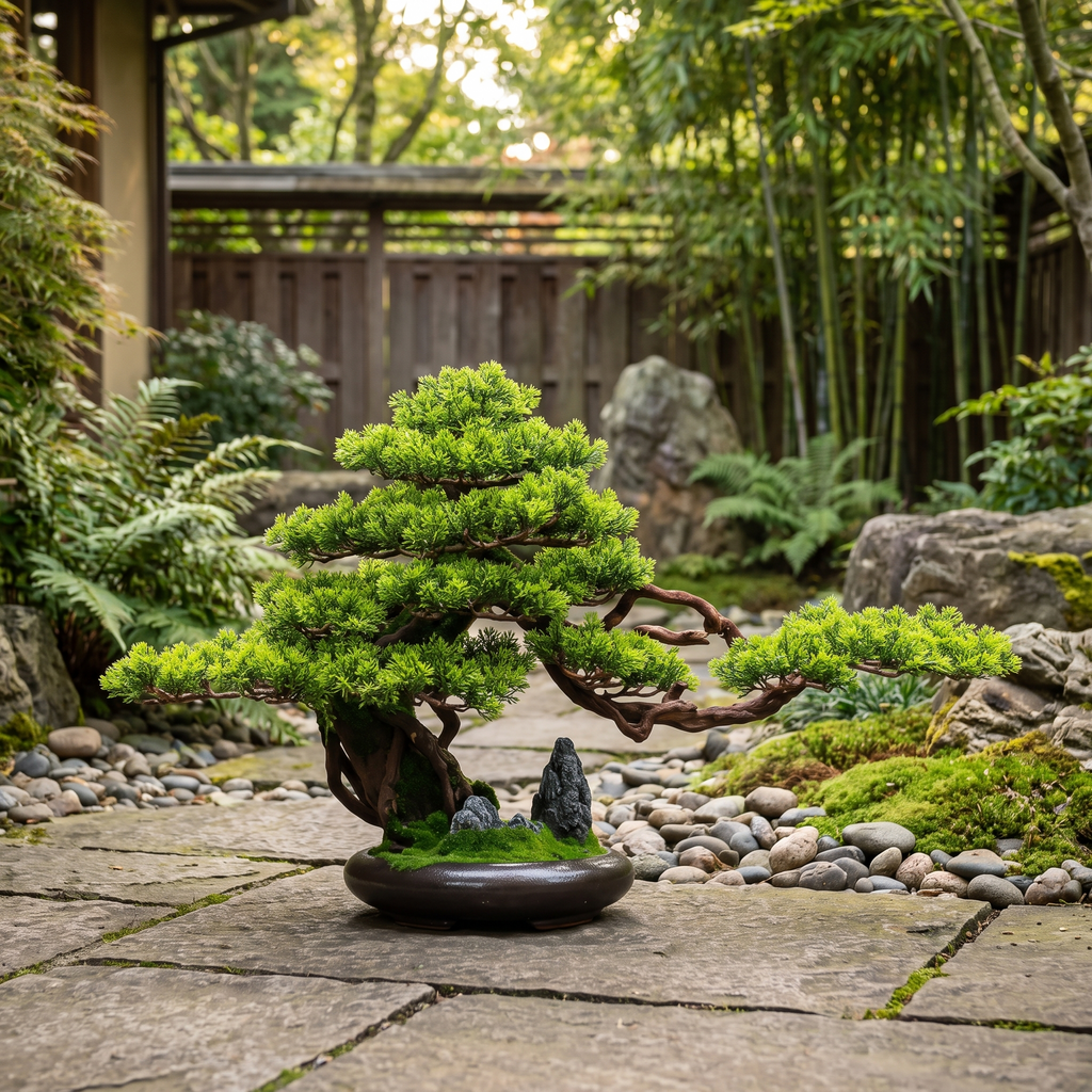 Artificial Bonsai Pine Tree for Living Room