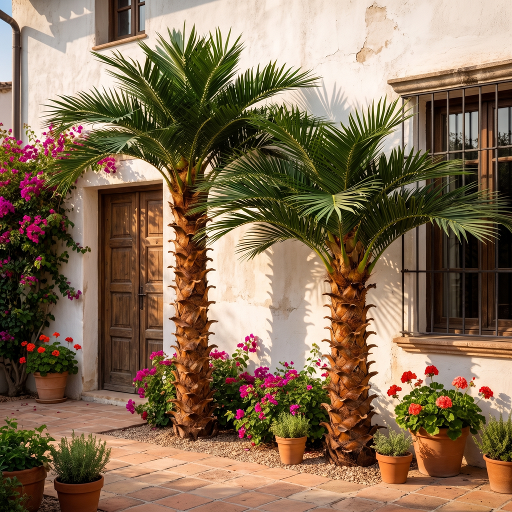 Large Faux Coconut Palm Tree Indoor Outdoor
