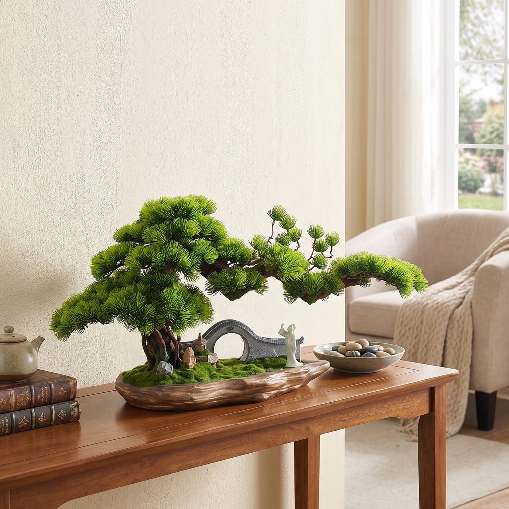 Artificial Pine Bonsai 4ft Zen Decoration