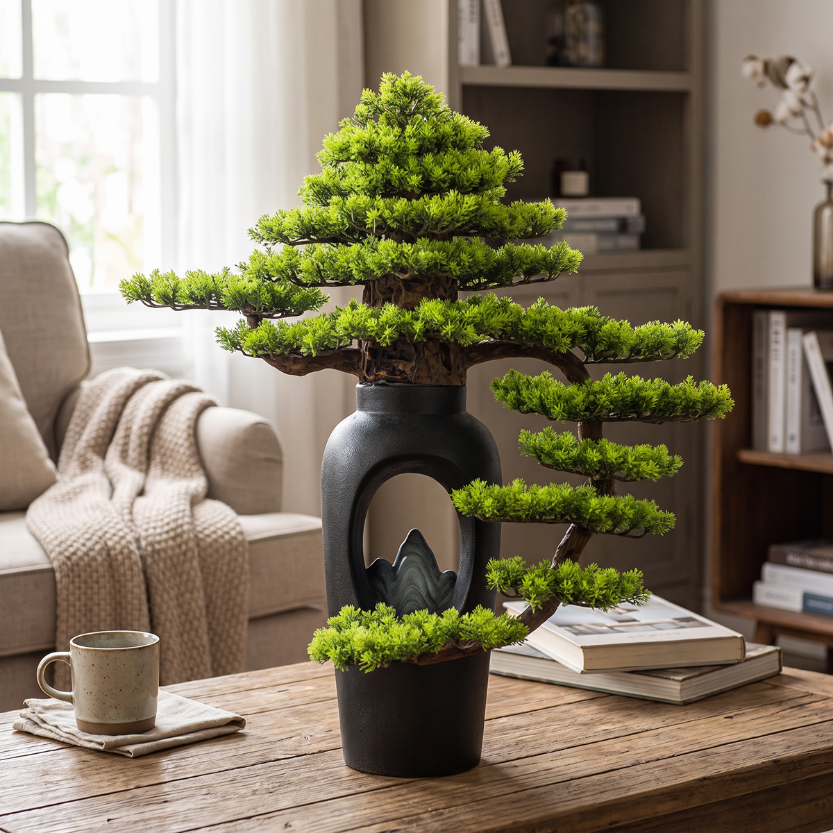 Artificial Pine Bonsai Tree Decoration
