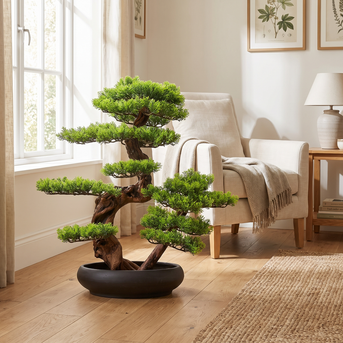 Artificial Pine Bonsai Tree for Living Room