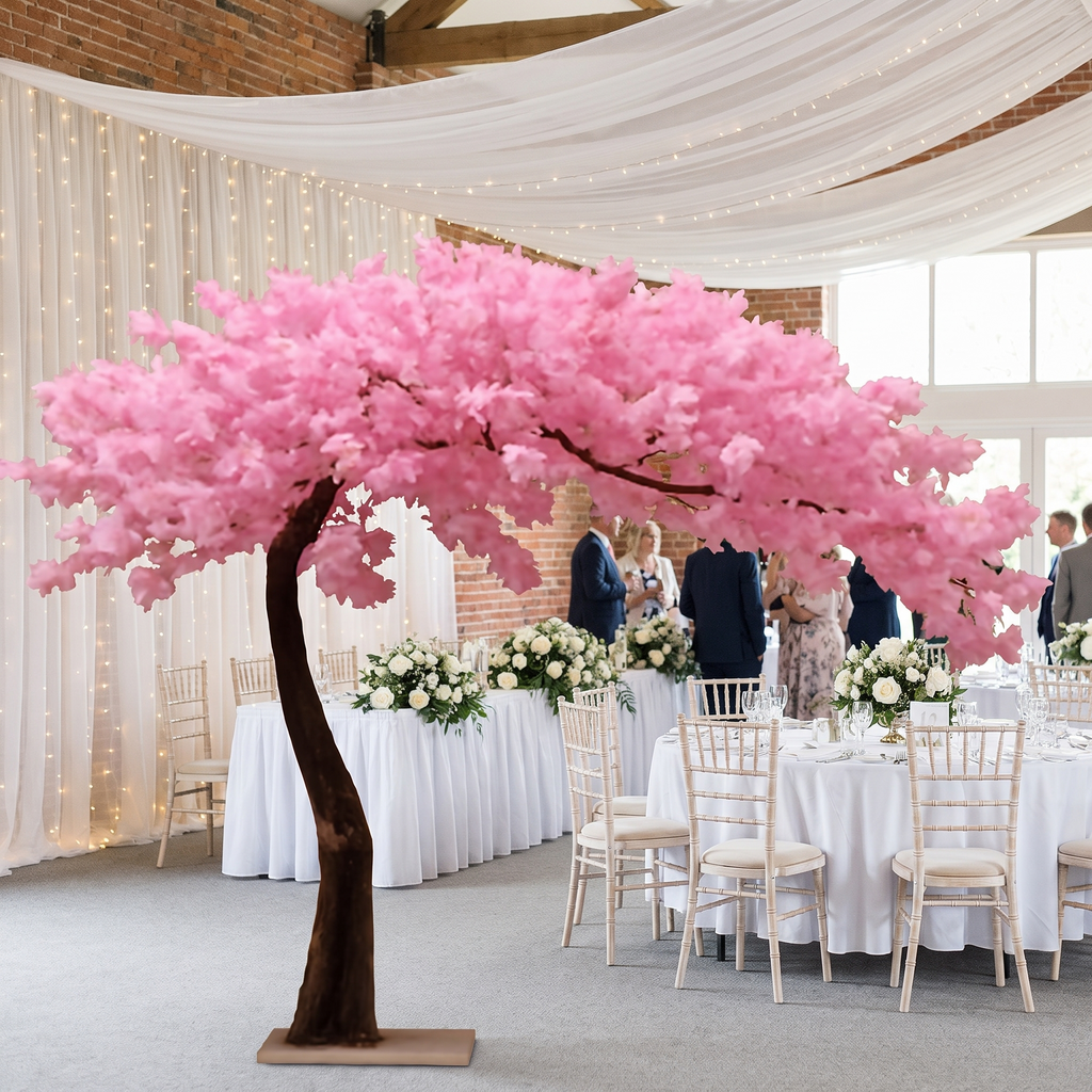Cherry Blossom Artificial Silk Flower Tree for Home & Wedding Decoration