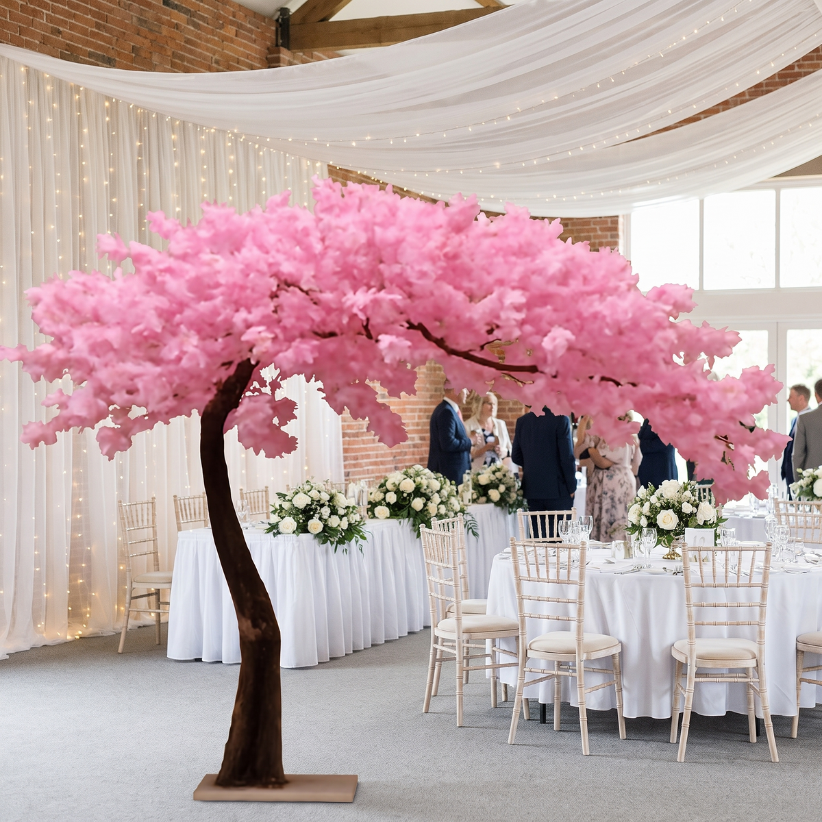 Cherry Blossom Artificial Silk Flower Tree for Home & Wedding Decoration