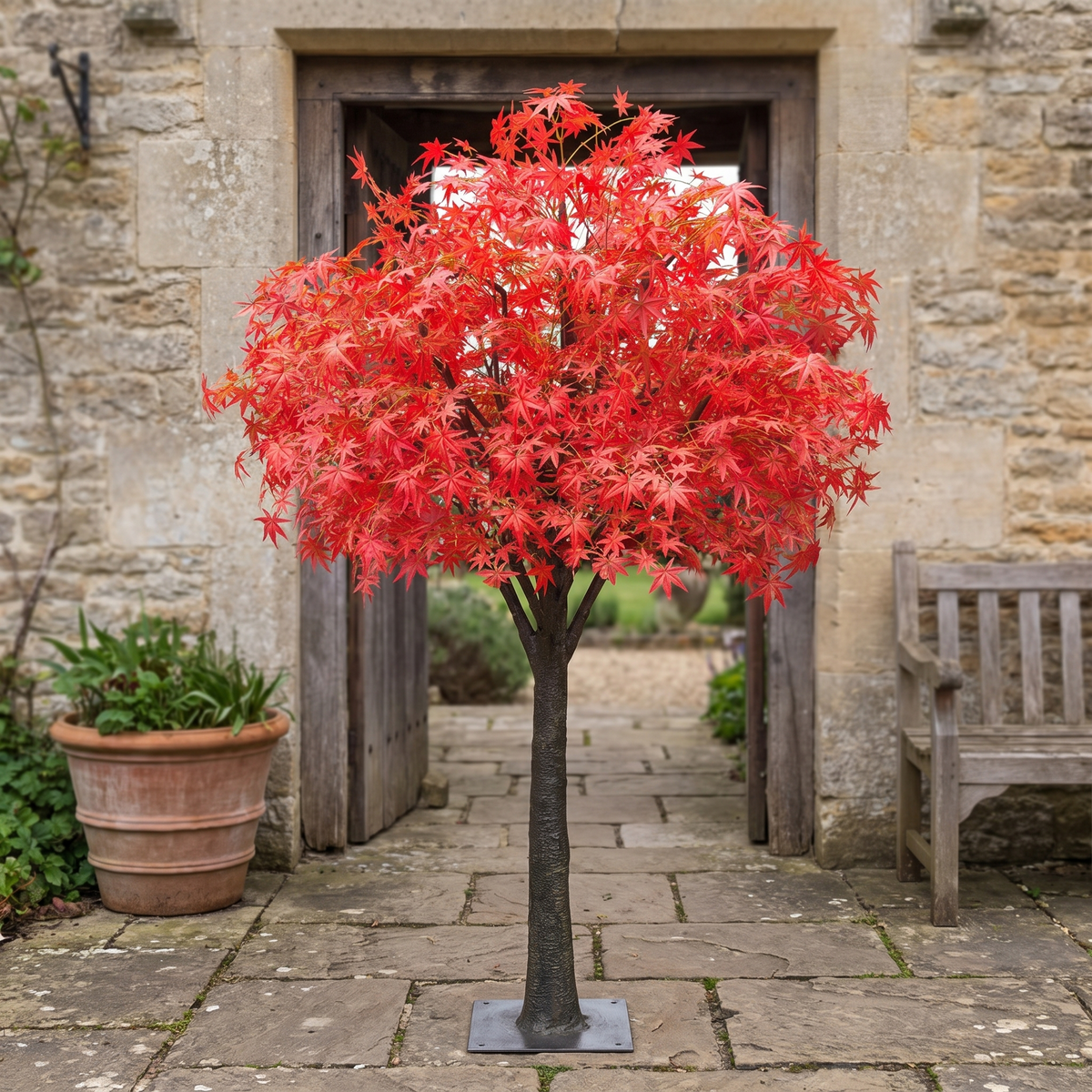 3m Red Chinese Maple Artificial Tree for Outdoor Wedding Decor