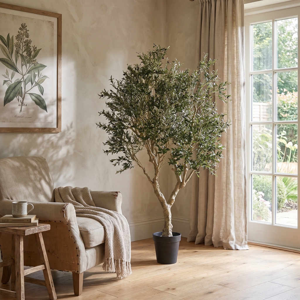 Artificial Bonsai Tree Indoor Decoration Faux Olive Plant