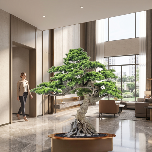 1.65m Large Artificial Black Pine Tree for Indoor Decoration