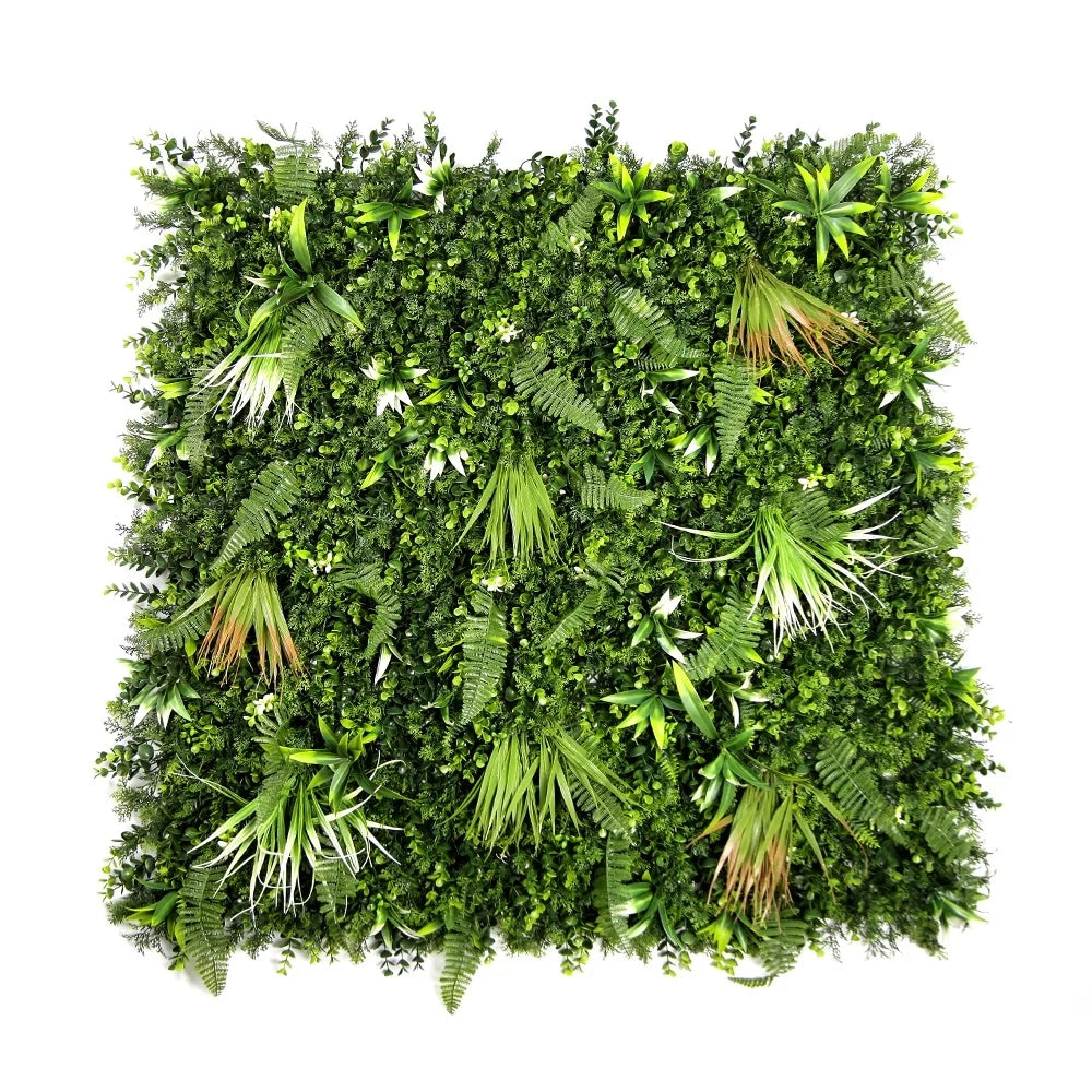 Close-up of the foliage showing the deep army-green tone and layered leaf density