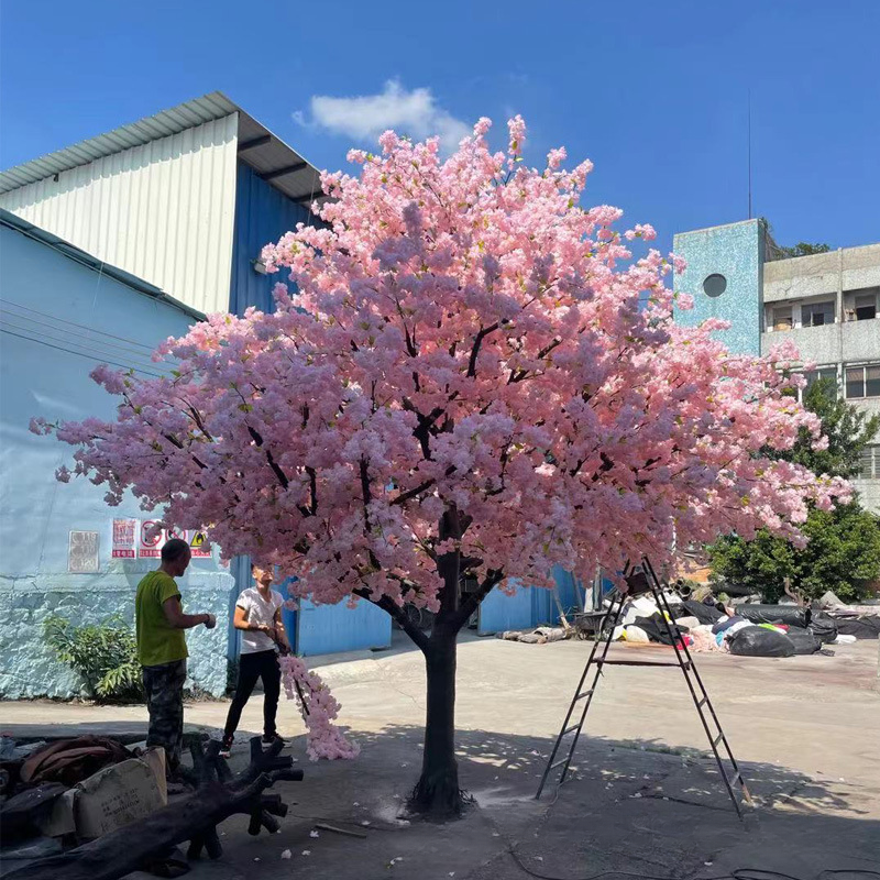 Artificial cherry blossom tree 8ft tall, sakura flowers set on a fibreglass trunk