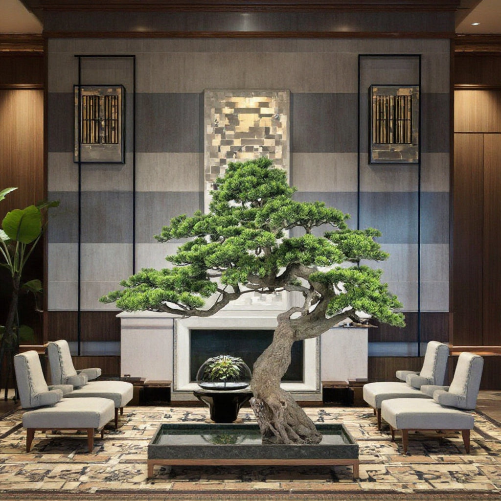 The 1.65m black pine used indoors as a decorative floor-standing tree